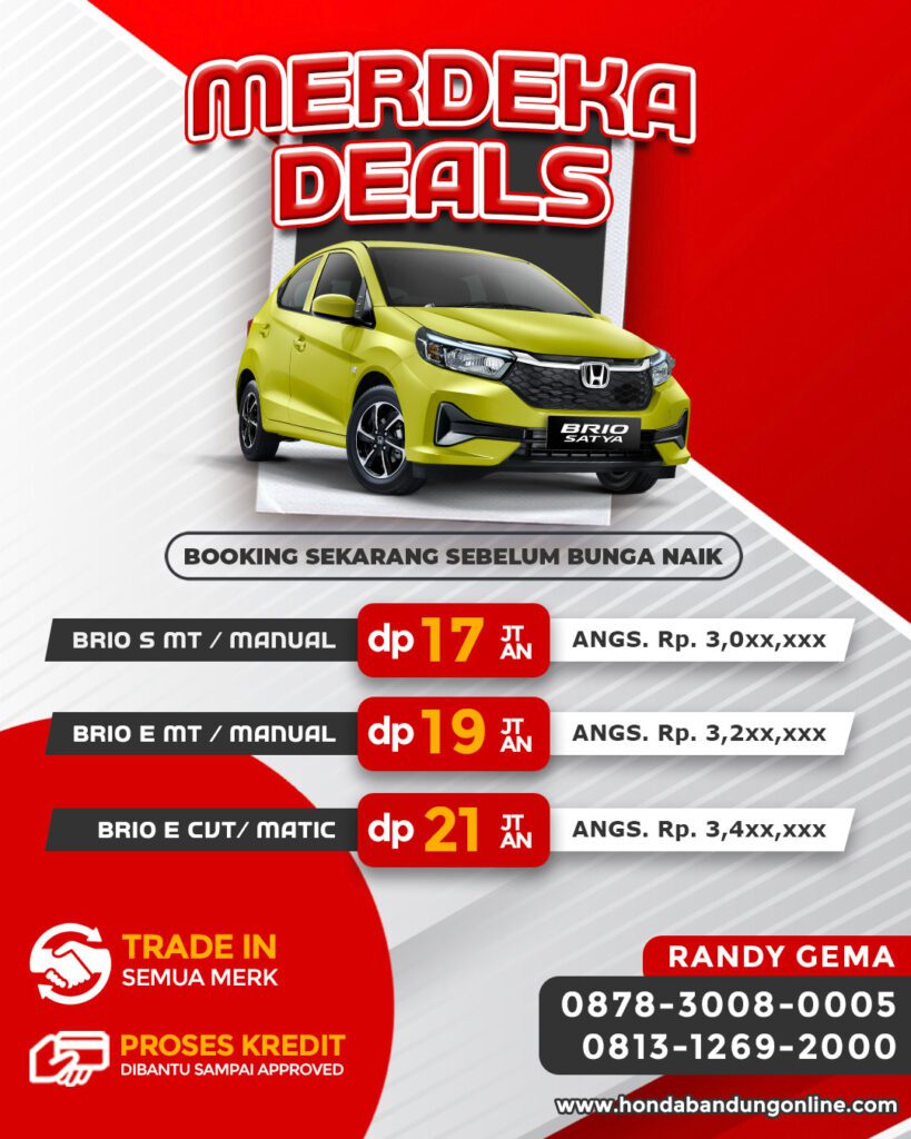 harga honda brio bandung