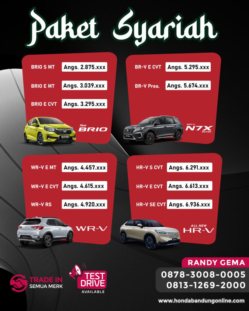 harga honda bandung